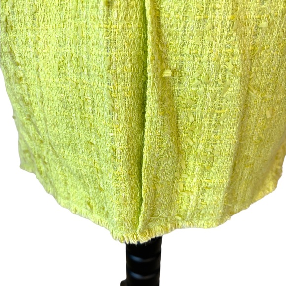 Renato Nucci Lime Green Tweed Skirt 25” Waist - Picture 6 of 9